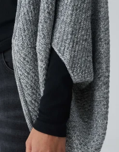 Damen OPUS Strick | Accessoires^Cape Amaryllis Waffle Grau Online Bestellen