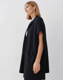 Damen OPUS Blazer / Westen | Accessoires^Cape Bolesi Cape Schwarz Online Bestellen