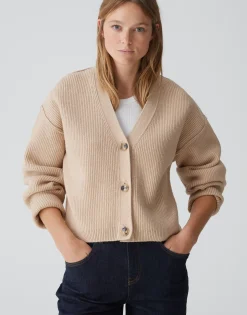 Damen OPUS Strick^Cardigan Dautuma Beige Online Bestellen