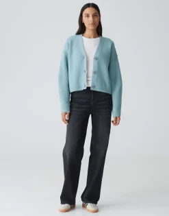 Damen OPUS Strick^Cardigan Dautuma Blau Online Bestellen