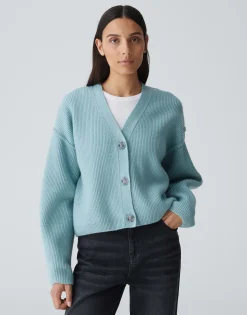 Damen OPUS Strick^Cardigan Dautuma Blau Online Bestellen