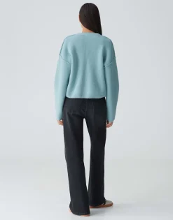 Damen OPUS Strick^Cardigan Dautuma Blau Online Bestellen