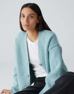 Damen OPUS Strick^Cardigan Dautuma Blau Online Bestellen