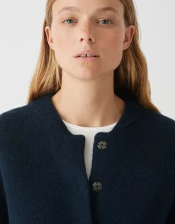 Damen OPUS Strick^Cardigan Domba Blau Online Bestellen