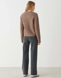 Damen OPUS Strick^Cardigan Domba Braun Online Bestellen