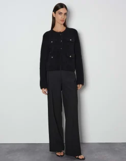 Damen OPUS Strick^Cardigan Tinara Detail Schwarz Online Bestellen