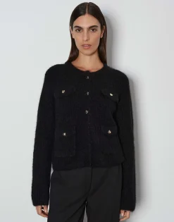 Damen OPUS Strick^Cardigan Tinara Detail Schwarz Online Bestellen