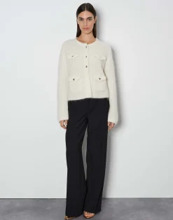 Damen OPUS Strick^Cardigan Tinara Detail Weiß Online Bestellen