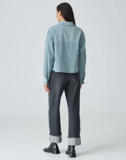 Damen OPUS Blusen^Cordbluse Falba Blau Online Bestellen