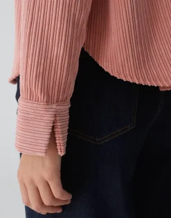 Damen OPUS Blusen^Cordbluse Fanki Rosé Online Bestellen