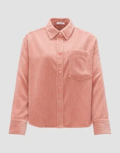 Damen OPUS Blusen^Cordbluse Fanki Rosé Online Bestellen