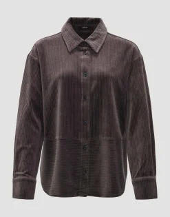 Damen OPUS Blusen^Cordbluse Flevo Grau Online Bestellen