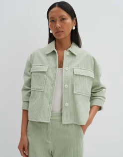 Damen OPUS Blusen^Cordbluse Zohanna Grün Online Bestellen