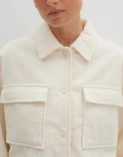 Damen OPUS Blusen^Cordbluse Zohanna Weiß Online Bestellen