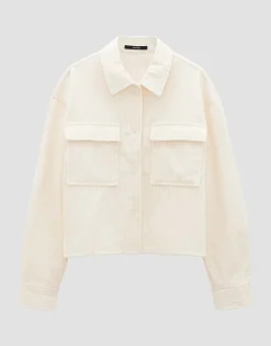 Damen OPUS Blusen^Cordbluse Zohanna Weiß Online Bestellen