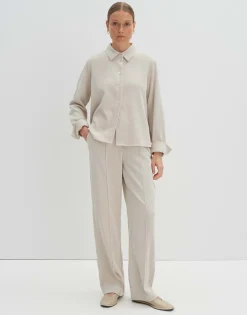 Damen OPUS Blusen^Cordbluse Zortney Detail Beige Online Bestellen