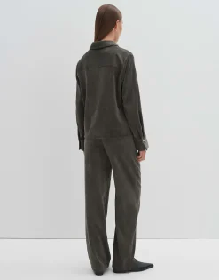 Damen OPUS Blusen^Cordbluse Zortney Detail Grün Online Bestellen