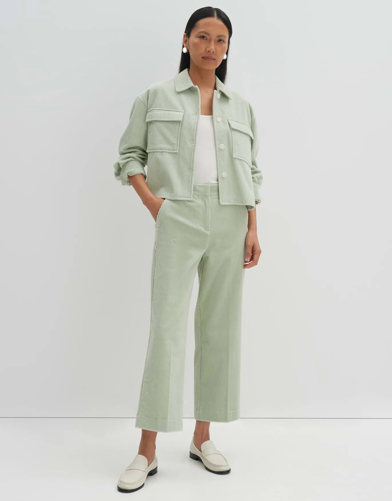 Damen OPUS Hosen^Cordhose Cisilia Corduroy Grün Online Bestellen