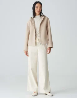 Damen OPUS Hosen^Cordhose Mileni Track Weiß Online Bestellen