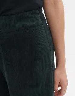 Damen OPUS Hosen^Cordhose Misha Babycord Grün Online Bestellen