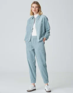 Damen OPUS Hosen^Cordhose Myha Corduroy Blau Online Bestellen