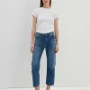 Damen OPUS Jeans^Cropped Relaxed Jeans Corah Blau Online Bestellen