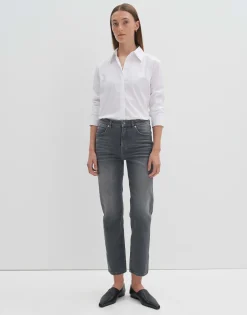 Damen OPUS Jeans^Cropped Relaxed Jeans Corah Iconic Grau Online Bestellen
