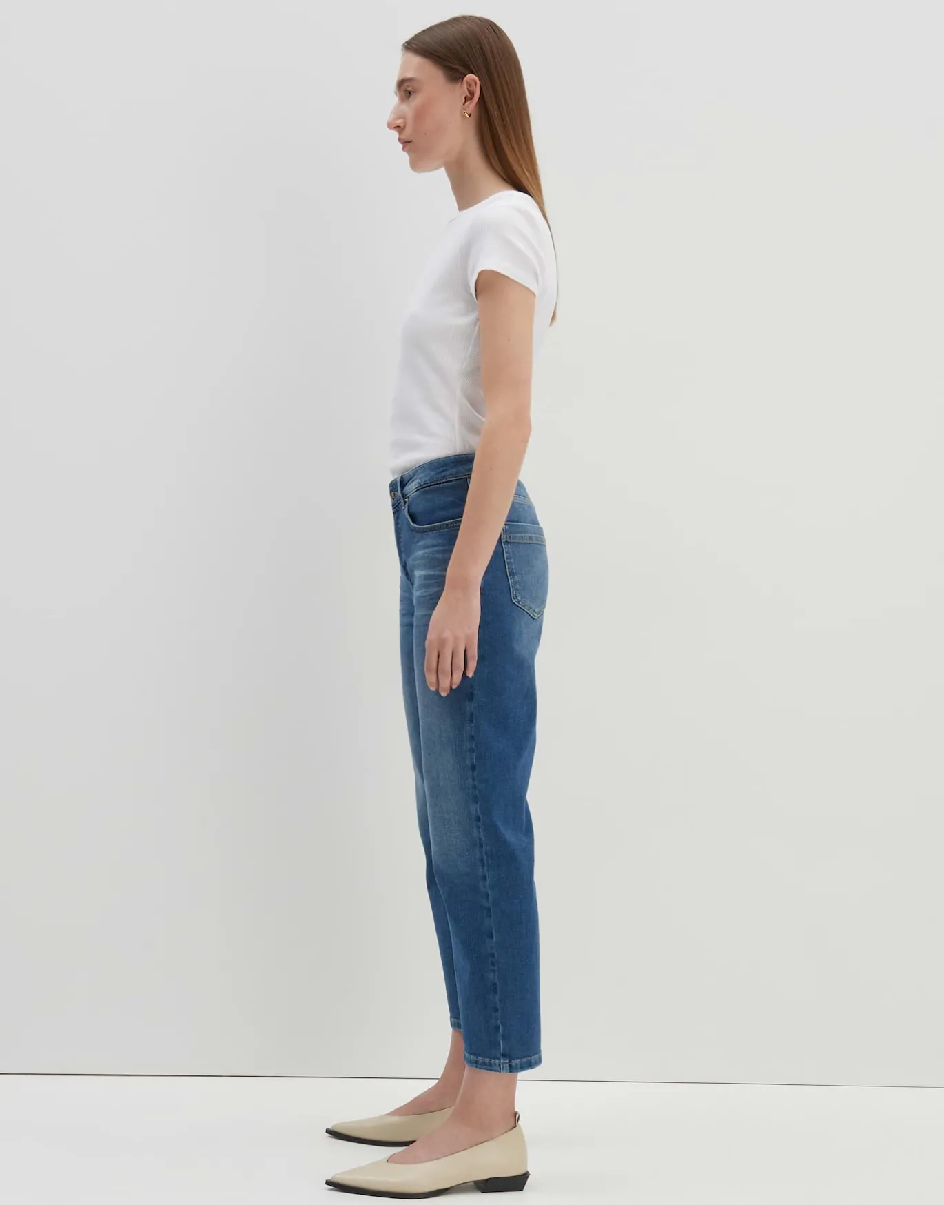 Damen OPUS Jeans^Cropped Relaxed Jeans Corah Blau Online Bestellen