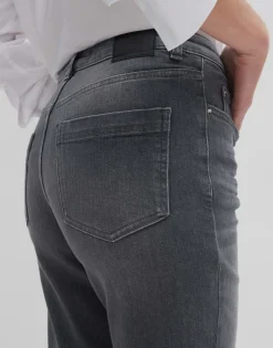 Damen OPUS Jeans^Cropped Relaxed Jeans Corah Iconic Grau Online Bestellen