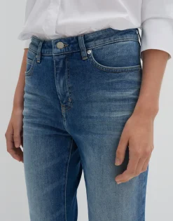 Damen OPUS Jeans^Cropped Relaxed Jeans Corah Iconic Blau Online Bestellen