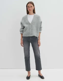 Damen OPUS Jeans^Cropped Relaxed Jeans Corah Iconic Grau Online Bestellen
