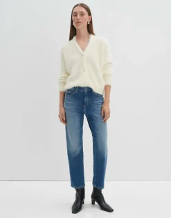 Damen OPUS Jeans^Cropped Relaxed Jeans Corah Iconic Blau Online Bestellen