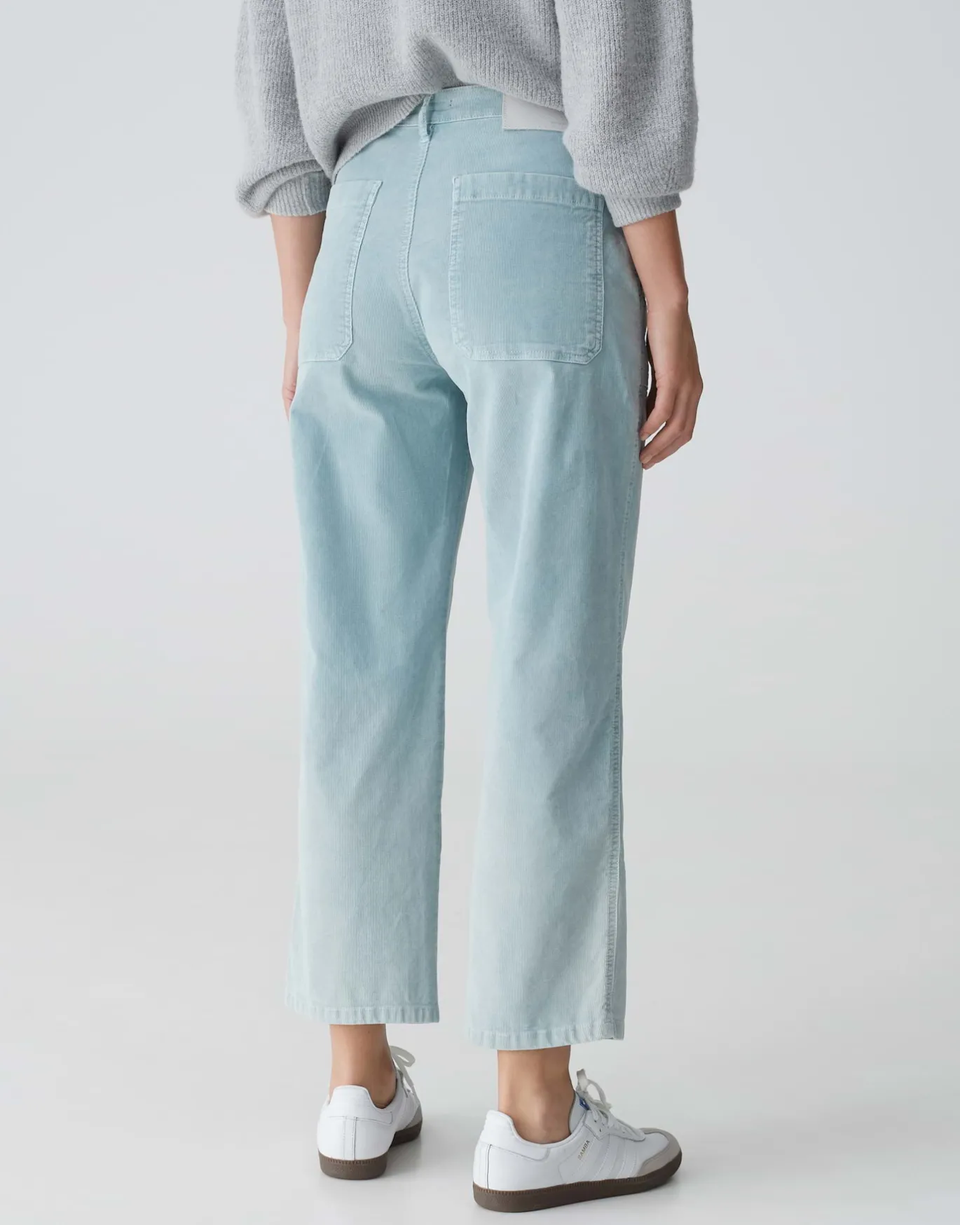 Damen OPUS Hosen | Jeans^Cropped Wide Jeans Mokoti Work Blau Online Bestellen