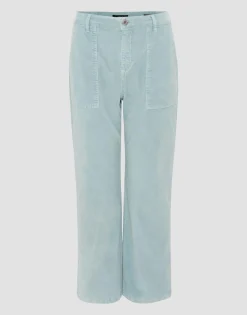 Damen OPUS Hosen | Jeans^Cropped Wide Jeans Mokoti Work Blau Online Bestellen