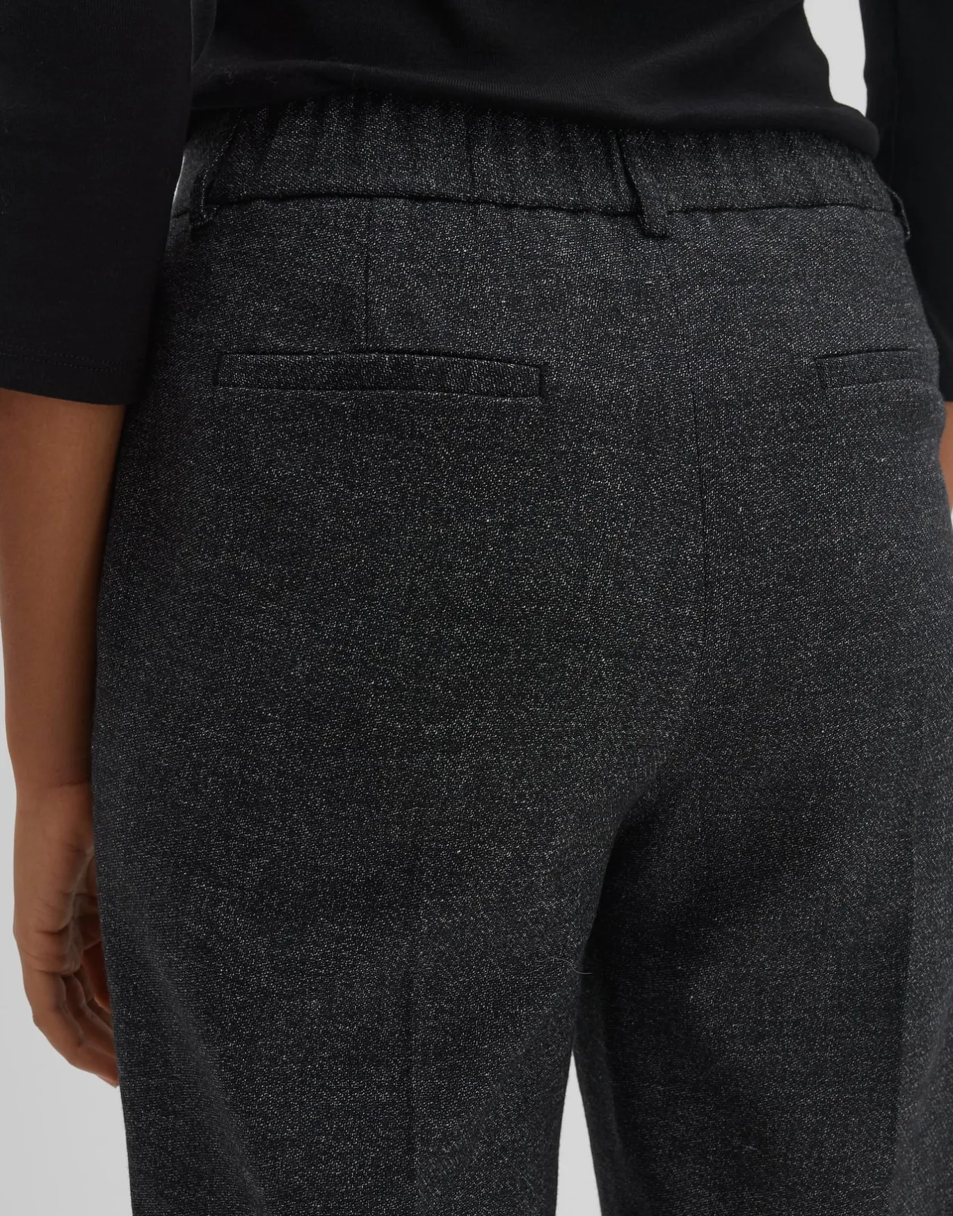 Damen OPUS Hosen^Culotte Cisilia Mélange Schwarz Online Bestellen