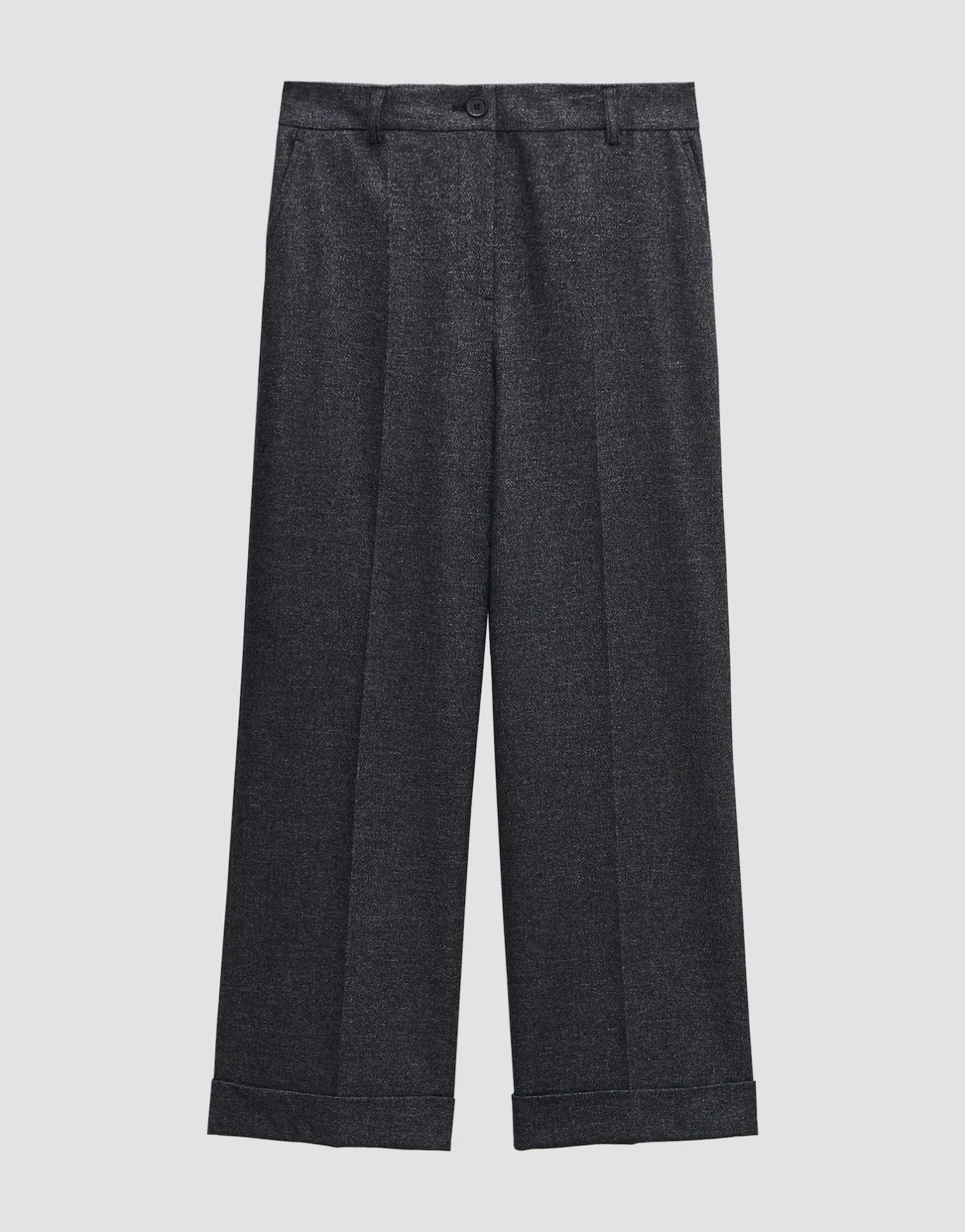 Damen OPUS Hosen^Culotte Cisilia Mélange Schwarz Online Bestellen