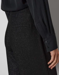 Damen OPUS Hosen^Culotte Cusam Glam Schwarz Online Bestellen