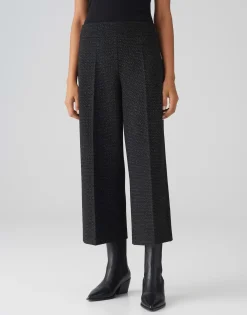 Damen OPUS Hosen^Culotte Misha Festive Schwarz Online Bestellen