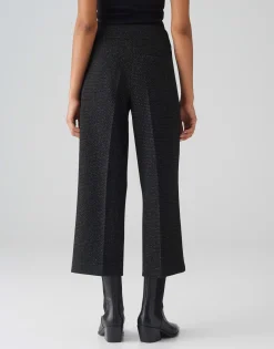 Damen OPUS Hosen^Culotte Misha Festive Schwarz Online Bestellen