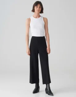 Damen OPUS Hosen^Culotte Misha Satin Schwarz Online Bestellen