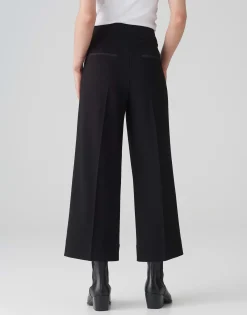 Damen OPUS Hosen^Culotte Misha Satin Schwarz Online Bestellen