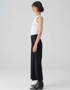 Damen OPUS Hosen^Culotte Misha Satin Schwarz Online Bestellen