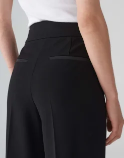 Damen OPUS Hosen^Culotte Misha Satin Schwarz Online Bestellen