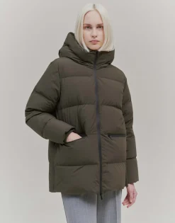 Damen OPUS Jacken / Mäntel^Daunenmantel Vanouk Grün Online Bestellen