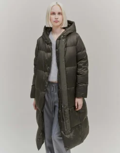 Damen OPUS Jacken / Mäntel^Daunenmantel Vaustine Grün Online Bestellen