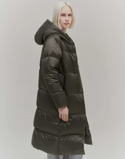 Damen OPUS Jacken / Mäntel^Daunenmantel Vaustine Grün Online Bestellen