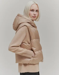 Damen OPUS Jacken / Mäntel | Blazer / Westen^Daunenweste Vausti Beige Online Bestellen