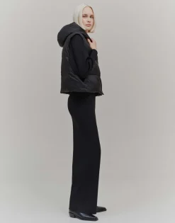 Damen OPUS Jacken / Mäntel | Blazer / Westen^Daunenweste Vausti Schwarz Online Bestellen