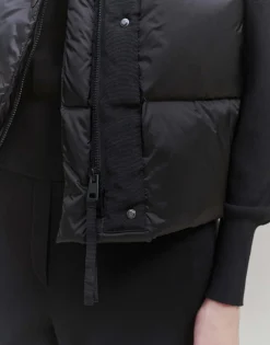 Damen OPUS Jacken / Mäntel | Blazer / Westen^Daunenweste Vausti Schwarz Online Bestellen