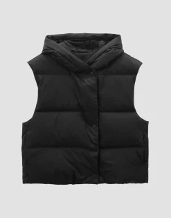 Damen OPUS Jacken / Mäntel | Blazer / Westen^Daunenweste Vausti Schwarz Online Bestellen